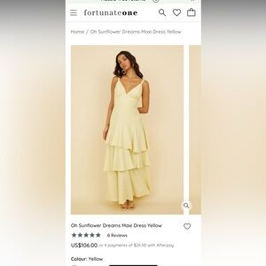 Oh Sunflower Dreams formal maxi dress